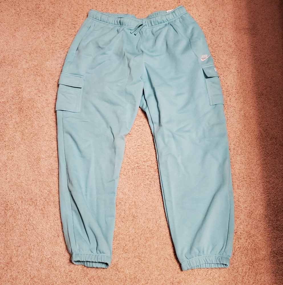 Blue Cargo Joggers